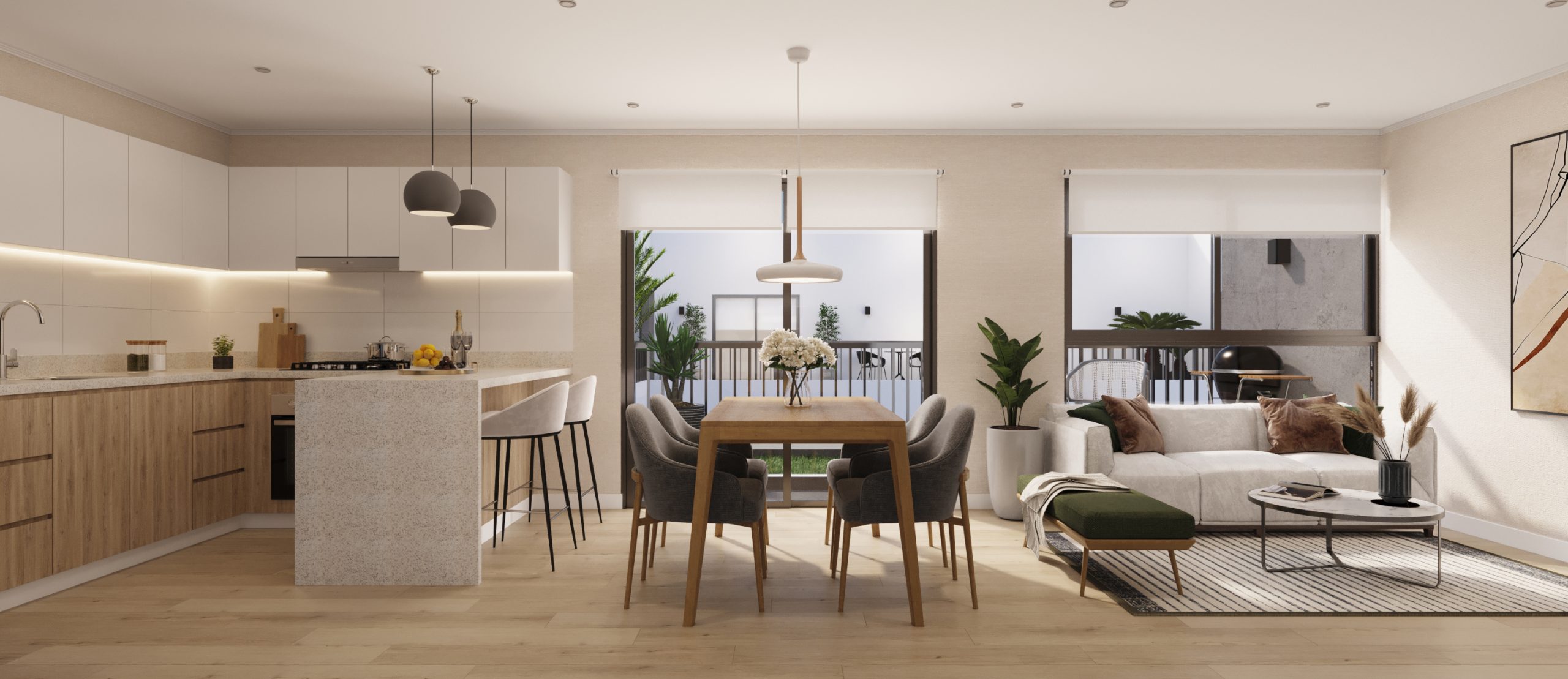 Cocina - Sala -Comedor